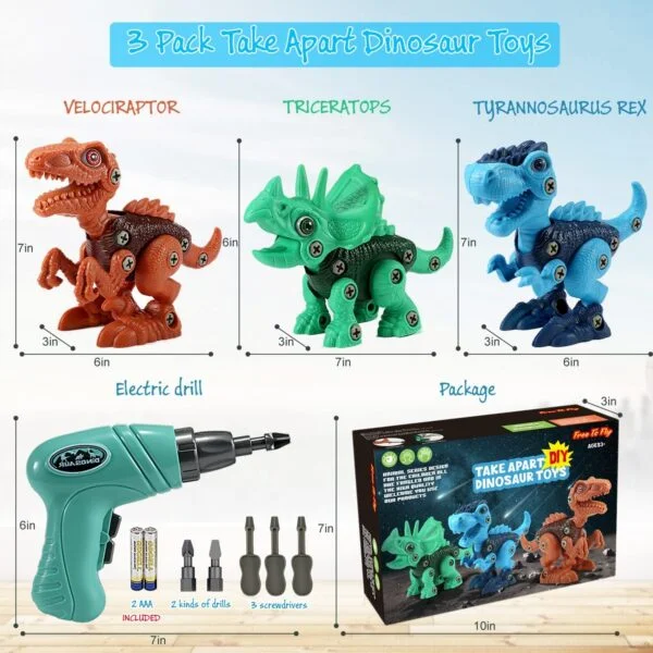 Take Apart Dinosaur Toys Building Construction Sets - Image 20