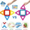 Upgraded Magnetic Blocks Tough Building Tiles STEM Toys - Image 4