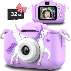Unicorn Kids Digital Video Camera, 1080p Full HD Video Camera