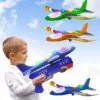 Airplane Launcher Glider Toys (Blue)