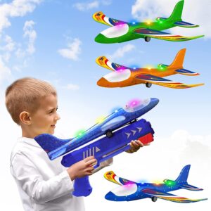 Airplane Launcher Glider Toys (Blue)