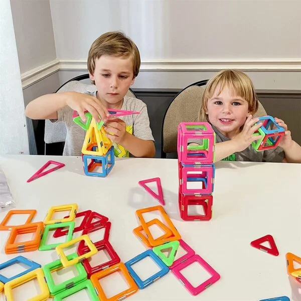 Upgraded Magnetic Blocks Tough Building Tiles STEM Toys - Image 3