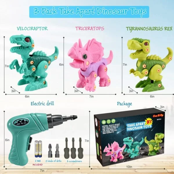 Take Apart Dinosaur Toys Building Construction Sets - Image 13
