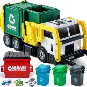 16" Realistic Large Garbage Truck Toy with Lights and Sounds