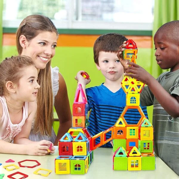 Upgraded Magnetic Blocks Tough Building Tiles STEM Toys - Image 8