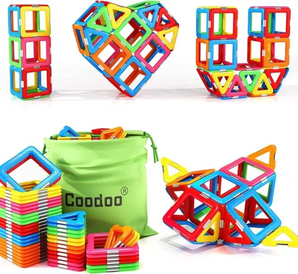 Upgraded Magnetic Blocks Tough Building Tiles STEM Toys