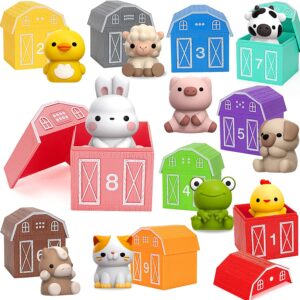 20 Pieces Educational Farm Animal Toys Set