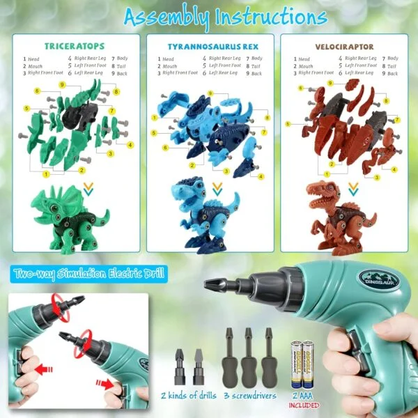 Take Apart Dinosaur Toys Building Construction Sets - Image 18