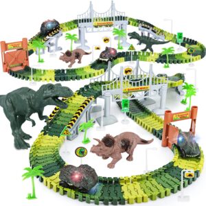 Dinosaur World Road Race Playset
